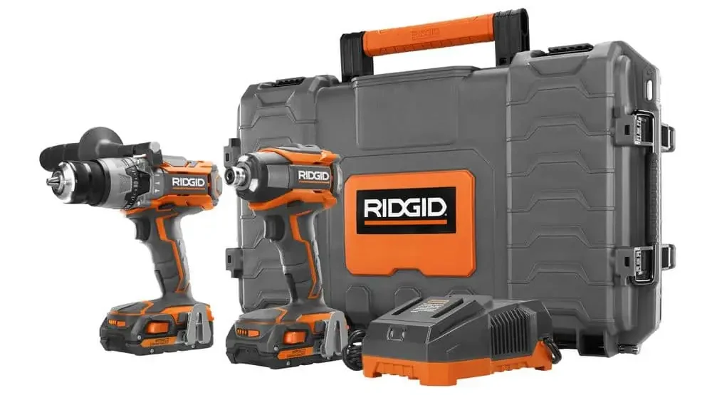 Ridgid GEN5X Brushless 18V Drill-Driver and 3 Speed Impact Driver Combo Kit. Included Ridgid R8611503 18 Volt 2-Speed Hammer Drill and RIDGID R86035 18V Impact Driver