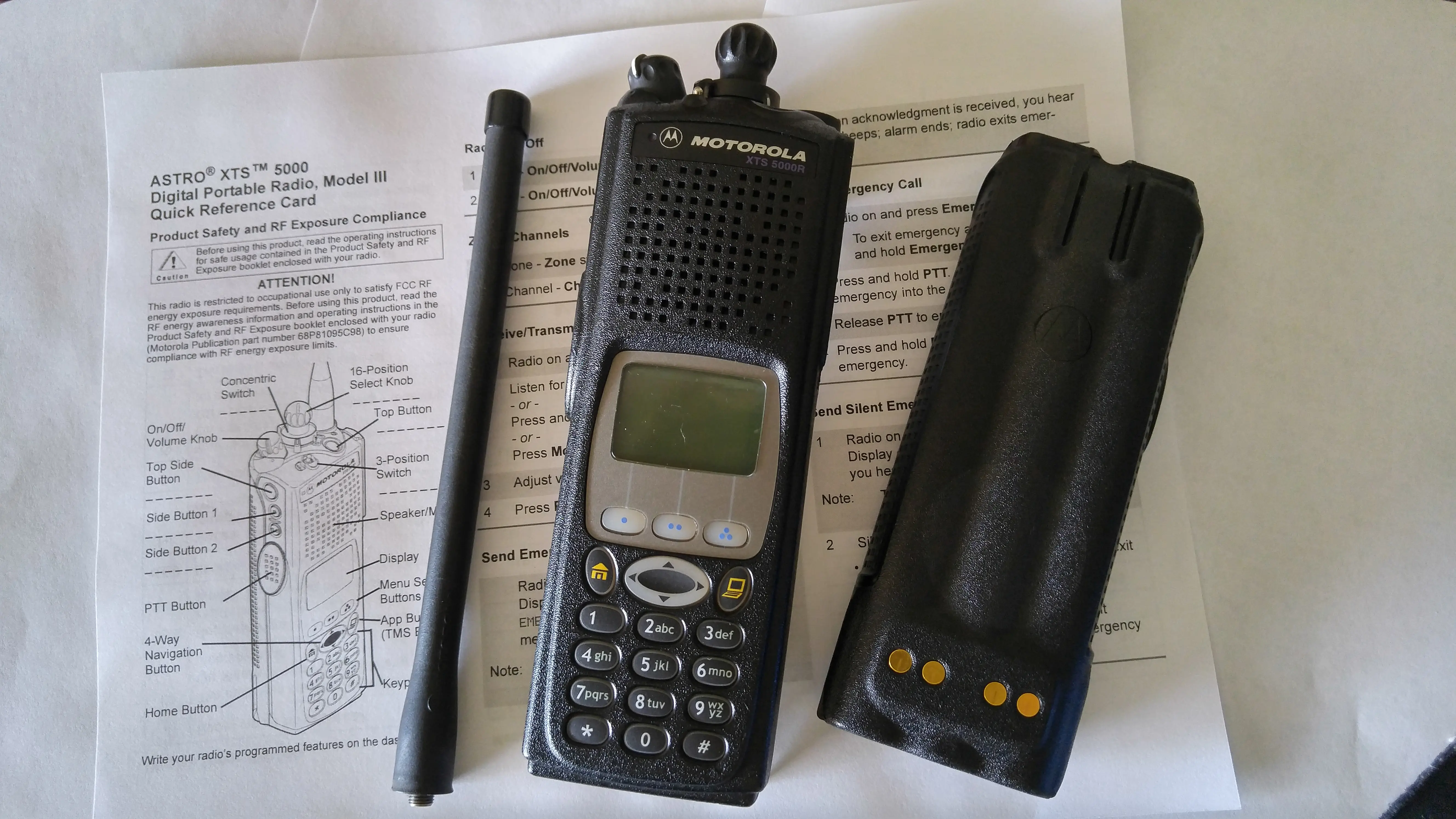 Used Motorola XTS5000 Model III Radio Package